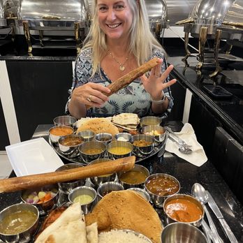 Aaru's Multicuisine Restaurant - At a loss for what to get....just go for the platter. Amazing flavors!!! - Indian Near Me - Tallahassee, Florida