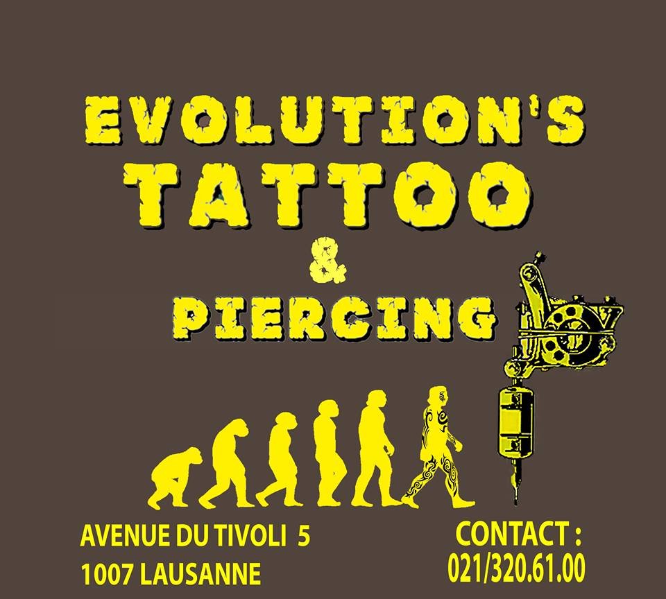 EVOLUTION’S TATTOO & PIERCING Avenue de Tivoli 5, Lausanne, Vaud