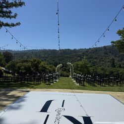 Elvias Boutique - Dance floor, string lights, chairs rentals