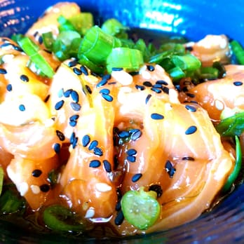 Fish District - Yummerific Salmon Poke!!! It's like butter!!! - Seafood Near Me - Carlsbad, California Fish District - Yummerific Salmon Poke!!! It's like butter!!! - Seafood Near Me - Carlsbad, California