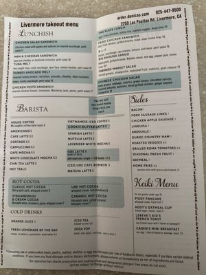 Menu photo 5 Denica's Real Food Kitchen Livermore, CA