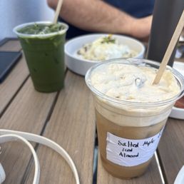 Maple latte and apple matcha Maple latte and apple matcha