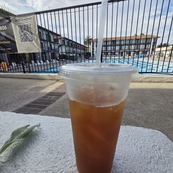 Sol Vida Cafe - Roasted peach fruit tea - Cafes Near Me - Fountain Valley, California