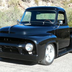 Exclusive Paint & Body - Restoration of a '54 Ford F-100 sold at Barrett-Jackson.