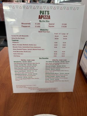 Menu photo 1 Pat’s Apizza North Haven, CT Menu photo 1 Pat’s Apizza North Haven, CT