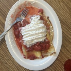 Strawberry crepes