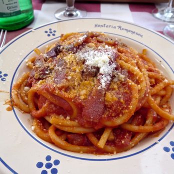 Antica Hostaria Romanesca - Bucatini Amatriciana - Roman Near Me - Rome, RM