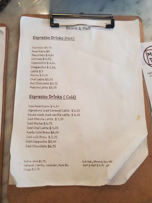 Menu photo 8 Beans & Malt Flushing, NY