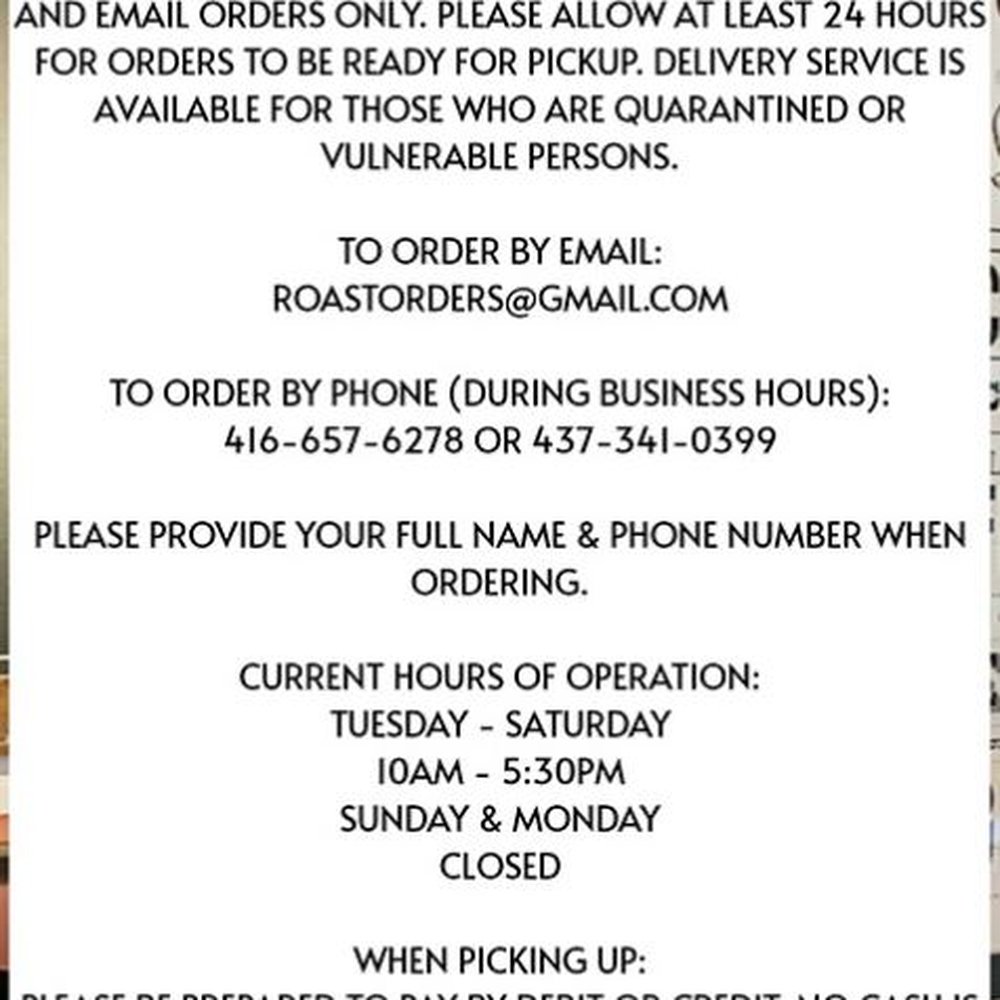 Roast Butcher - the menu for roast - Butcher Near Me - Toronto, Ontario Roast Butcher - the menu for roast - Butcher Near Me - Toronto, Ontario