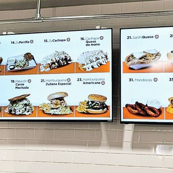 Arepas at Zuarepa - Menu board with pictures - Desserts Near Me - Pooler, Georgia Arepas at Zuarepa - Menu board with pictures - Desserts Near Me - Pooler, Georgia