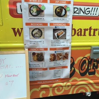 Bopbartruck - Menu! - Food Trucks Near Me - Glenview, Illinois