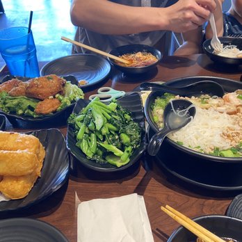 Capital Noodle Bar - 1. Spicy Garlic Wings (6) 2. Fried Tofu 3. Chinese broccoli - Chinese Near Me - Irvine, California