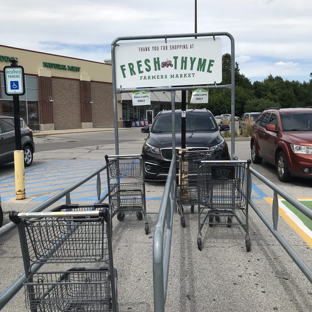 Fresh Thyme Market - Not sure why every store doesn't do this to keep the car corral tidy - Grocery Near Me - Indianapolis, Indiana