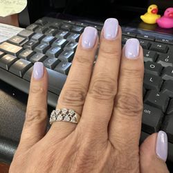 Powder gel manicure