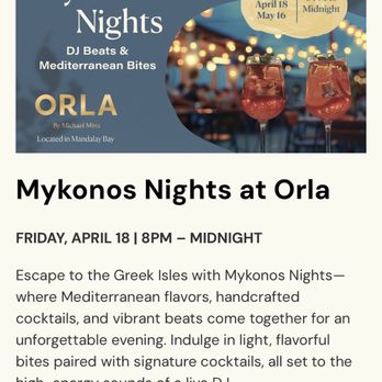 Orla - Mediterranean Near Me - Las Vegas, Nevada