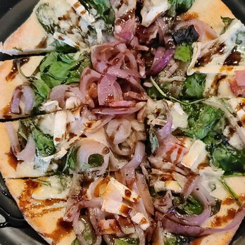 Blue Highway Pizza - Brie and spinach Flatbread - Pizza Near Me - Micanopy, Florida