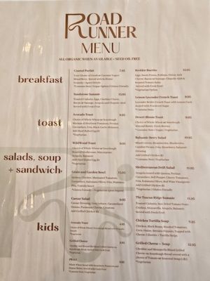 Menu photo 1 RoadRunner Coffee Redlands, CA Menu photo 1 RoadRunner Coffee Redlands, CA