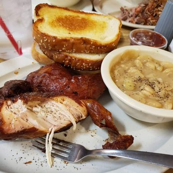 Pruett's Bar-B-Q - The 1/2 smoked chicken and butter beans - Barbeque Near Me - Gadsden, Alabama Pruett's Bar-B-Q - The 1/2 smoked chicken and butter beans - Barbeque Near Me - Gadsden, Alabama