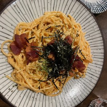 Izakaya Noname - Creamy Spicy Mentaiko Pasta - Tapas/Small Plates Near Me - Queens, New York