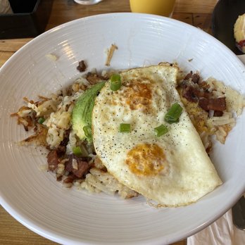 Seven Mile Cafe - Gluten free hash brown bowl - Breakfast & Brunch Near Me - Denton, Texas Seven Mile Cafe - Gluten free hash brown bowl - Breakfast & Brunch Near Me - Denton, Texas