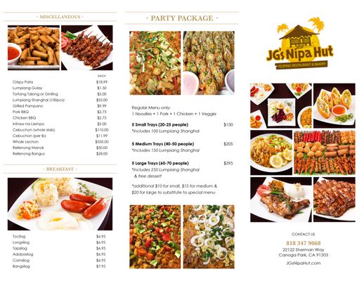 Menu photo 3 JG's Nipa Hut Canoga Park, CA