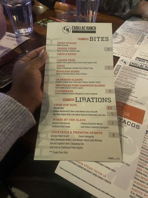 Menu photo 1 Cadillac Ranch Bloomington, MN