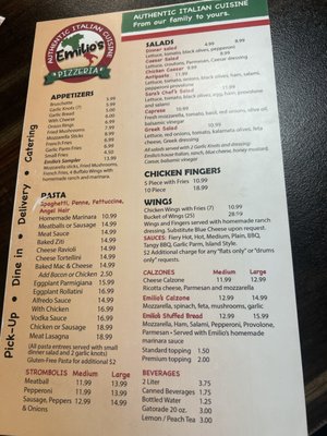 Menu photo 5 Emilio's Pizzeria Henderson, NV Menu photo 5 Emilio's Pizzeria Henderson, NV