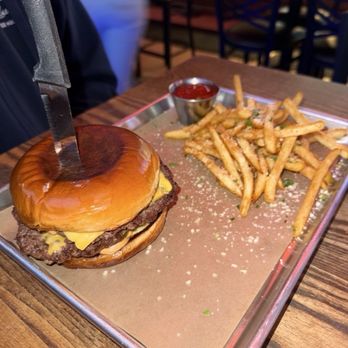 Dudley’s Sports Grill - Texas Beef Smash Burger at Dudley's Sports Grill - Sports Bars Near Me - Dallas, Texas Dudley’s Sports Grill - Texas Beef Smash Burger at Dudley's Sports Grill - Sports Bars Near Me - Dallas, Texas