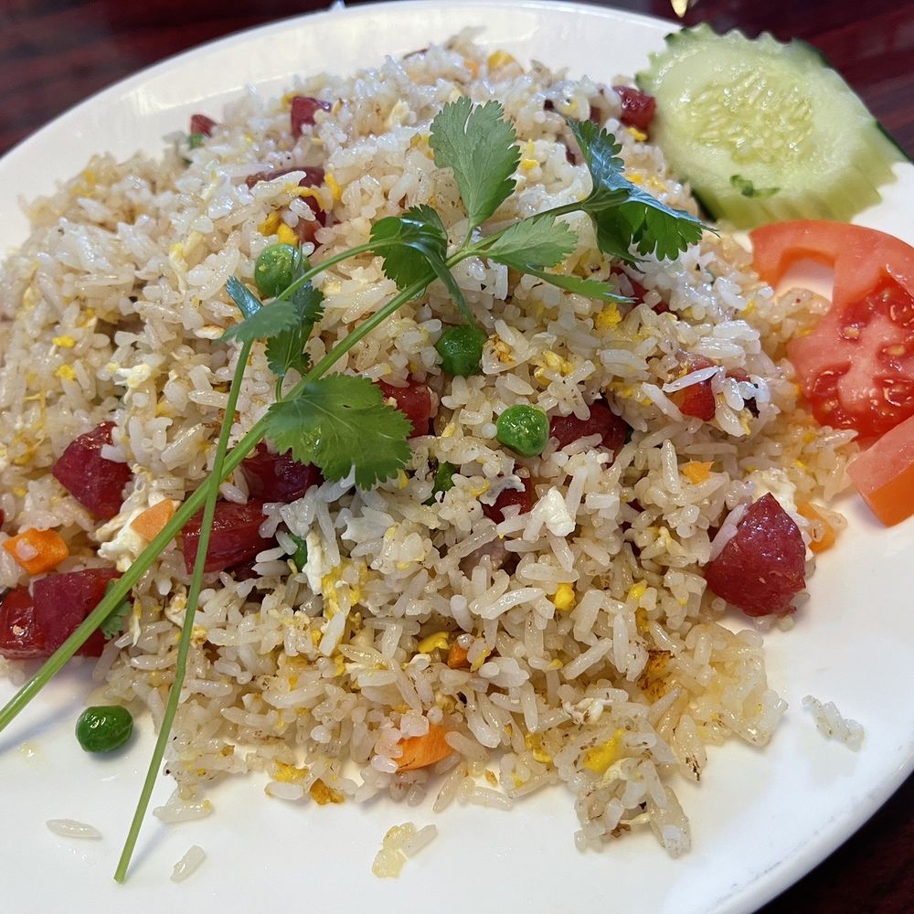 Pho BamBu - Fried Rice with BBQ Pork & Chicken Sausage - Vietnamese Near Me - Rancho Cucamonga, California Pho BamBu - Fried Rice with BBQ Pork & Chicken Sausage - Vietnamese Near Me - Rancho Cucamonga, California