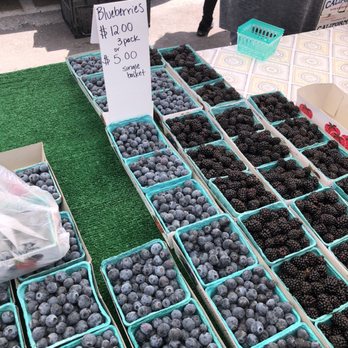 Burbank Farmers Market - Blueberries- yum  ok and blackberries - Farmers Market Near Me - Burbank, California