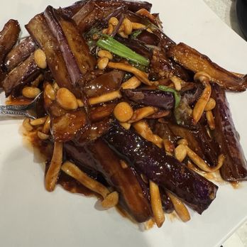 Tasty Noodle House - Egg plant with mushrooms - Chinese Near Me - San Diego, California Tasty Noodle House - Egg plant with mushrooms - Chinese Near Me - San Diego, California