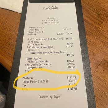Jin Cook - Korean Near Me - Glendale, California
