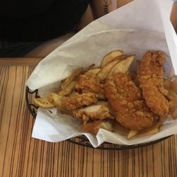 The Bone Yard Bar & Grill - Chicken tenders were very moist and very good