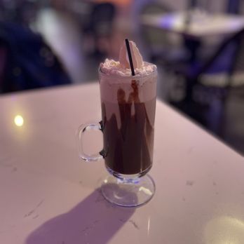 Bonjour Main - Delicious hot chocolate with whipped cream - Breakfast & Brunch Near Me - Greenville, South Carolina