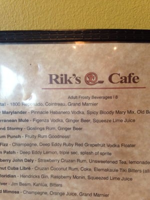 Menu photo 8 Rik's Cafe Hagerstown, MD