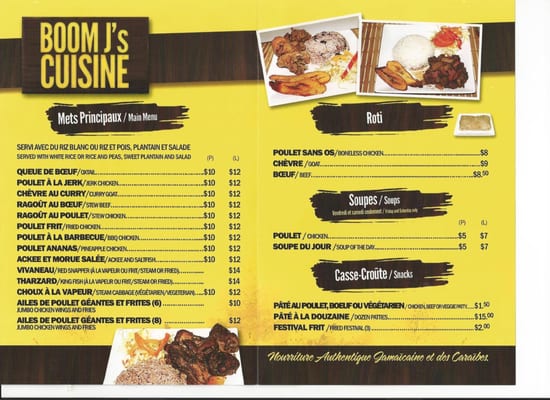 Menu photo 4 Boom J's Cuisine Montreal, QC Menu photo 4 Boom J's Cuisine Montreal, QC