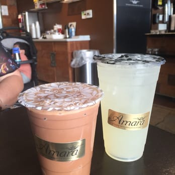 Amara Chocolate & Coffee - Great drinks.  Ice cold lemonade and iced Nutella coffee.  Strong flavor! - Coffee & Tea Near Me - Pasadena, California