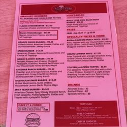 BurgerRobs Food Truck - Menu