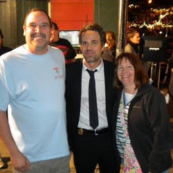 New Orleans Movie Tours - Movie tour guests with Mark Rufallo on the set of 'Now You See Me' filming on Bourbon Street!