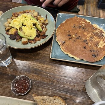 First Watch - Scrambled bowl and blueberry pancake. - Breakfast & Brunch Near Me - Kansas City, Missouri First Watch - Scrambled bowl and blueberry pancake. - Breakfast & Brunch Near Me - Kansas City, Missouri