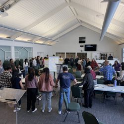 Venice Free Methodist Church - Praying together to conclude a visioning meeting