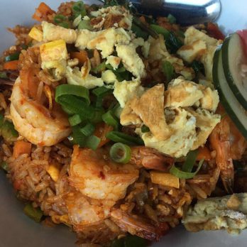 Thip Khao - KUA KHAO JAEW BONG (fermented chili fried rice and we added shrimp) - Laotian Near Me - Washington, DC, District of Columbia