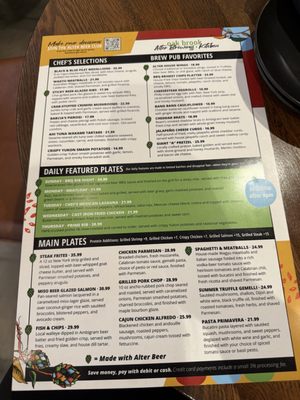 Menu photo 3 Alter Brewing + Kitchen Oak Brook, IL