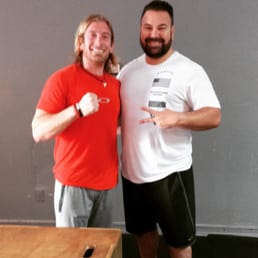 Coach T.J. and Travis