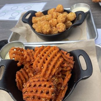 Tapped Public House - Sweet potato flight and tater tot's - Gastropubs Near Me - Camano Island, Washington Tapped Public House - Sweet potato flight and tater tot's - Gastropubs Near Me - Camano Island, Washington
