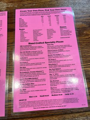 Menu photo 2 Pinky's Pizza & Pub Walnut Creek, CA Menu photo 2 Pinky's Pizza & Pub Walnut Creek, CA