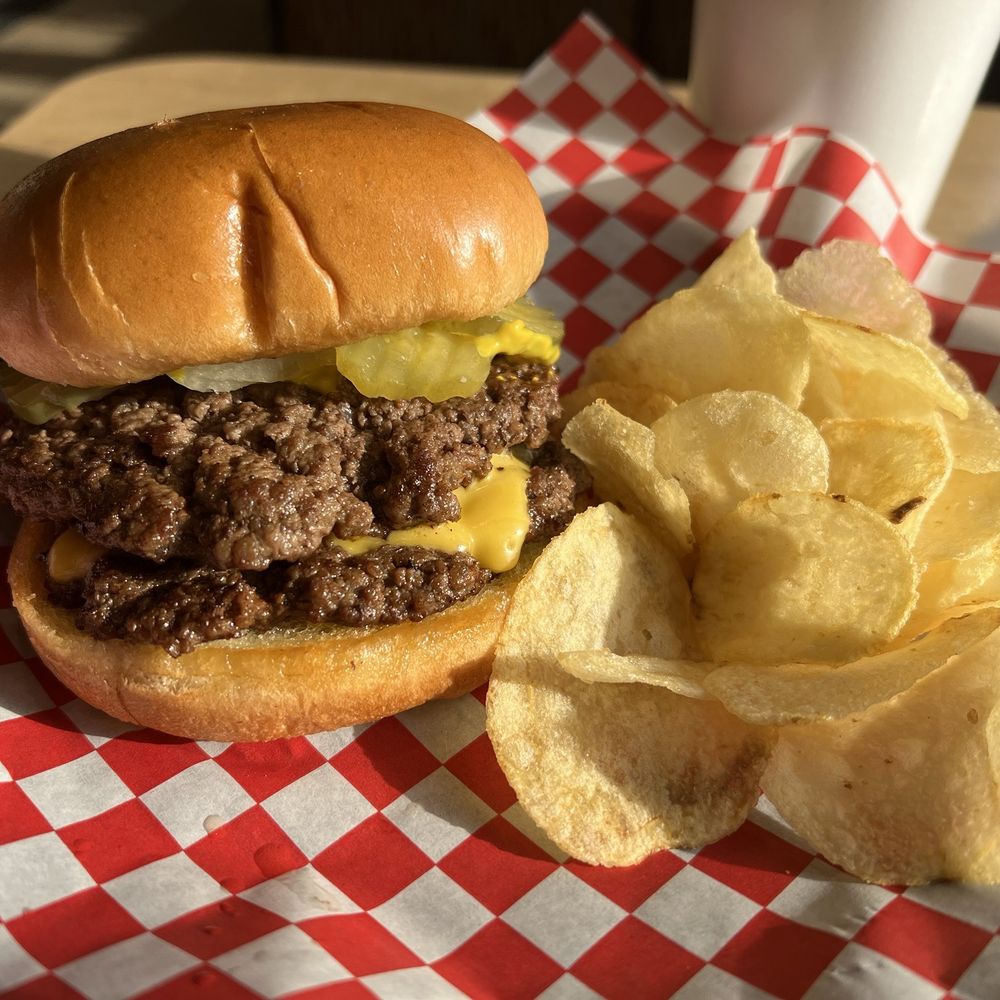 A Double Cheeseburger with chips will always be a good idea especially the Franks Double. A Double Cheeseburger with chips will always be a good idea especially the Franks Double.