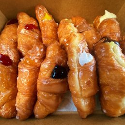 Assorted stuffed croissants. Assorted stuffed croissants.