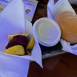Bubba Gump Shrimp Co. - Kid's Burger (there's no lettuce or tomatoes in it)