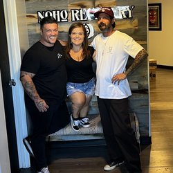 Noho Recovery Center - Lil Christy from Little women LA facilitating a group with Brandon O'Connell
